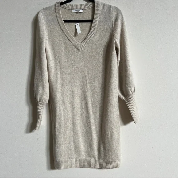 Madewell Bubble-Sleeve Sweater-Dress xxs - Picture 2 of 3